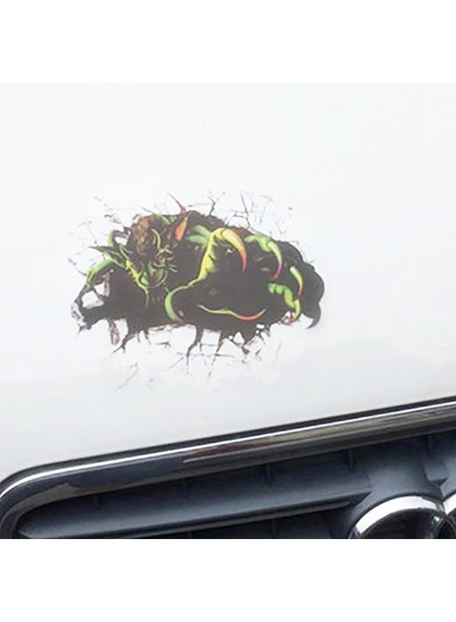 Exaggerated Effection Cartoon Monsters Style 3D Characteristic Digital Simulation Car Paper Sticker - Image 2