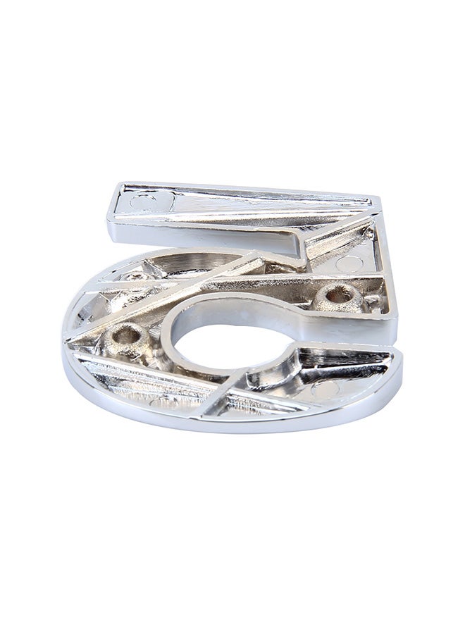 ملصق ذاتي اللصق بتصميم على شكل رقم "5" ثلاثي الأبعاد لشارة الشعار على السيارة - Image 2