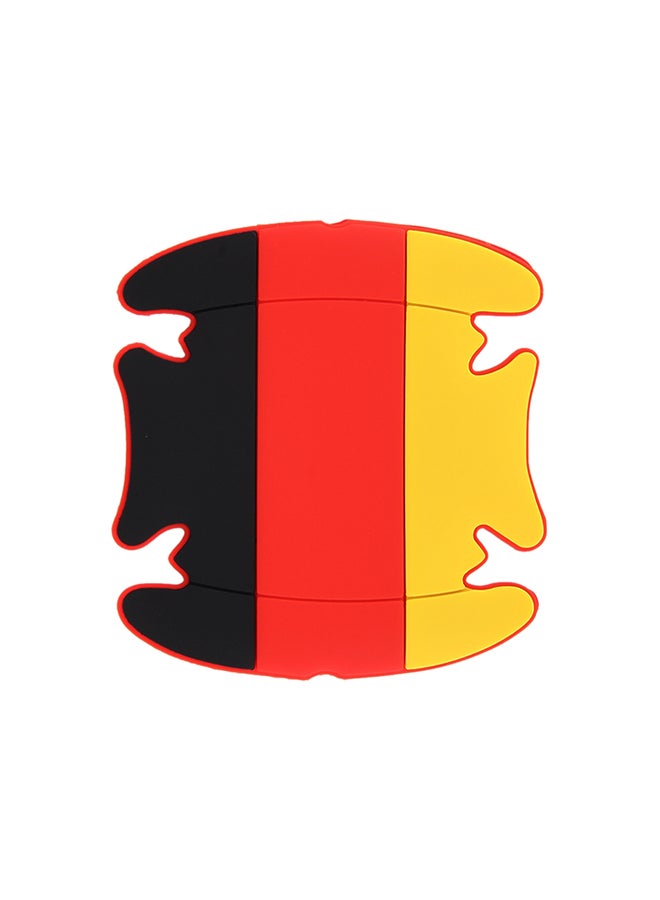 4-Piece German Flag Pattern Car-Styling Car Door Handle Scratch Resistant Sticker - Image 1
