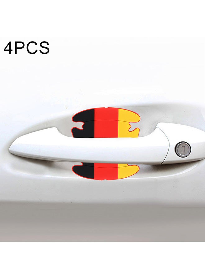 4-Piece German Flag Pattern Car-Styling Car Door Handle Scratch Resistant Sticker - Image 3