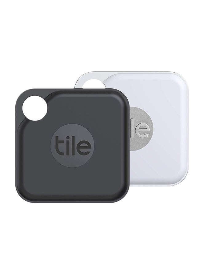 tile 2-Piece Pro 2020 Anti-Lost Smart Tag Finder Black/White 