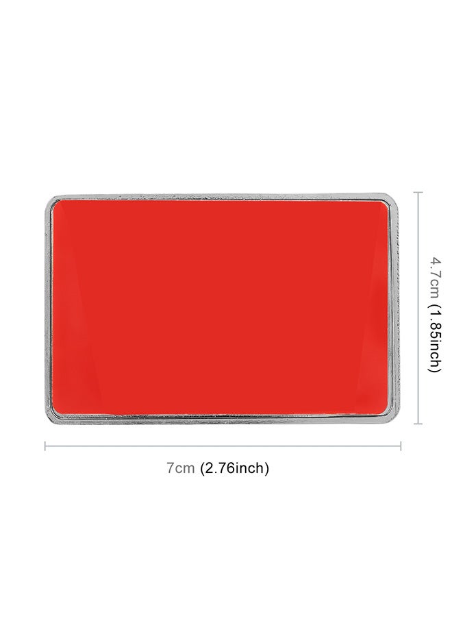 Generic - Universal Car France Flag Rectangular Metal Decorative Sticker - Image 1