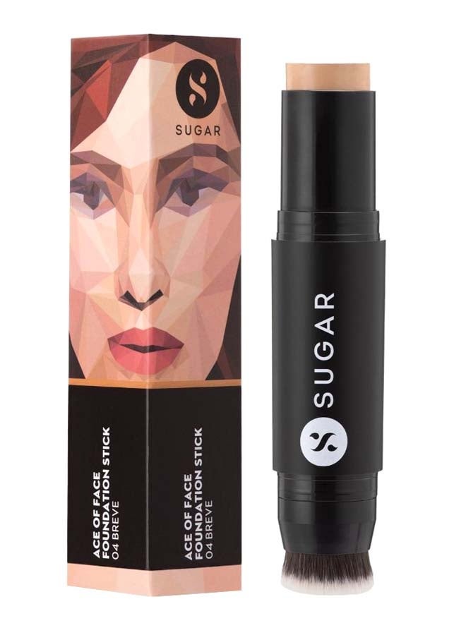 SUGAR Cosmetics Ace Of Face Foundation Stick 04 Breve - Image 1