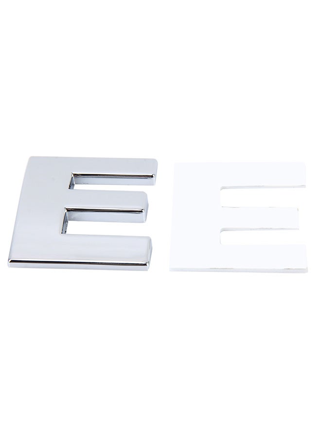 Generic Car Badge Emblem 3D English Letter E Self-Adhesive Sticker Decal  - Image 3