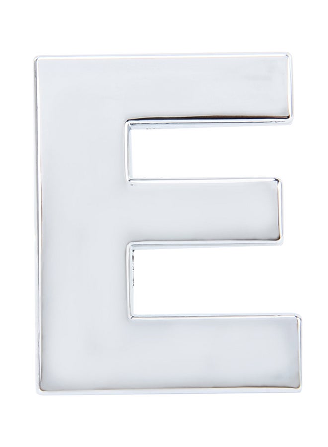 Generic Car Badge Emblem 3D English Letter E Self-Adhesive Sticker Decal  - Image 1