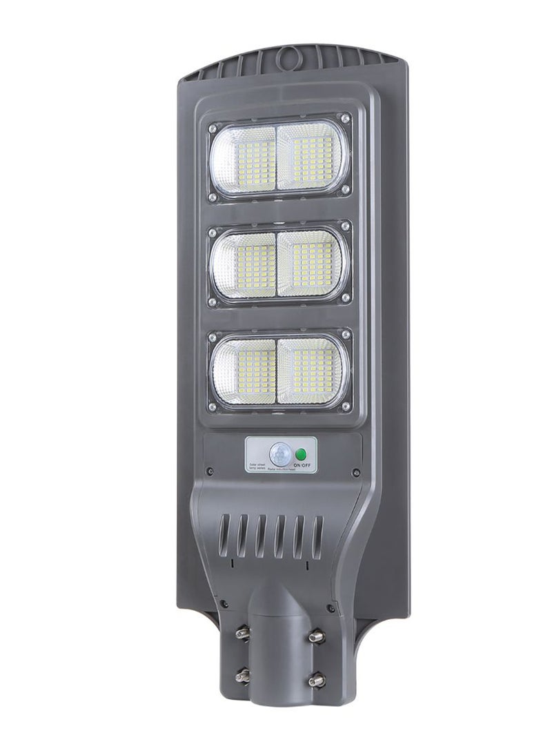 مصباح LED يعمل بالطاقة الشمسية، ومزود بجهاز استشعار للحركة رمادي 63X7X25سم  - Image 1