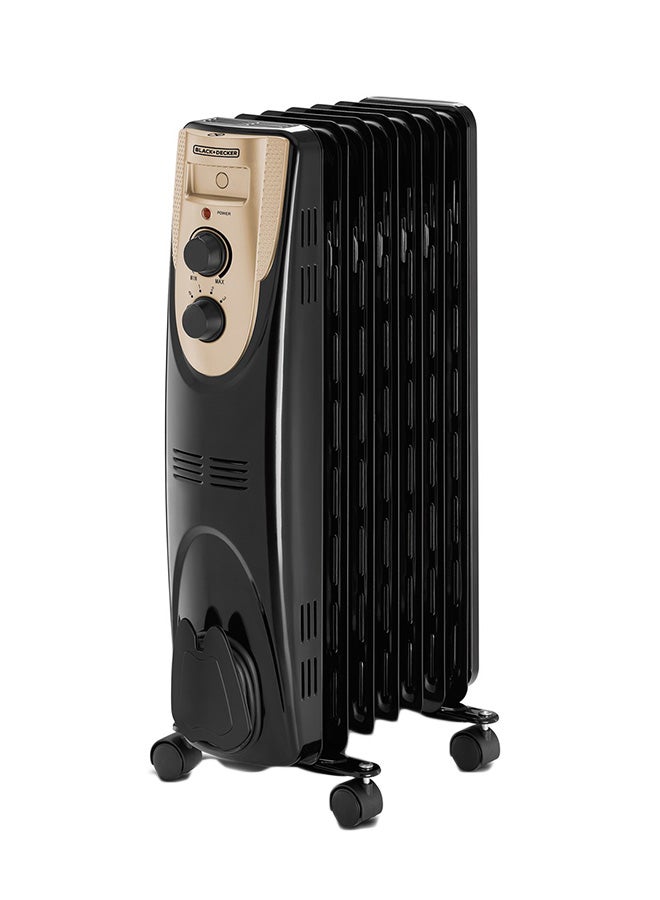 رادياتير للزيت مزود بـ7 ريشات بقدرة 1500 وات 1500.0 W OR070D أسود - v1576684294/N32628606A_1