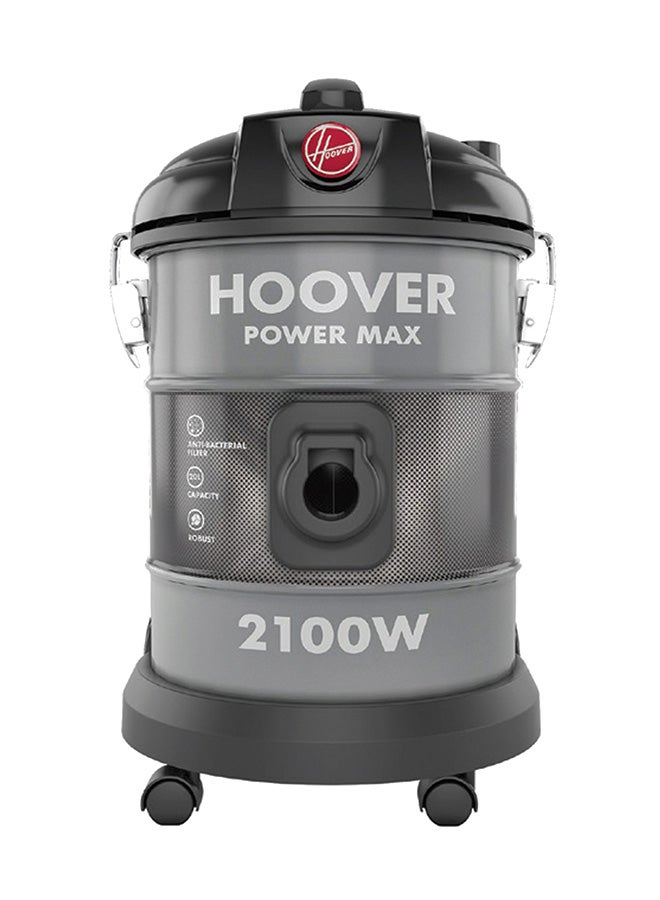 هوفر مكنسة كهربائية أسطوانية الشكل 20 L 2100 W HT87T2M رمادي - Image 1