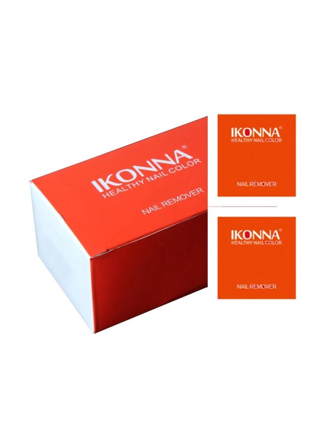 Ikonna 100-Piece Nail Color Remover Set White  - Image 1
