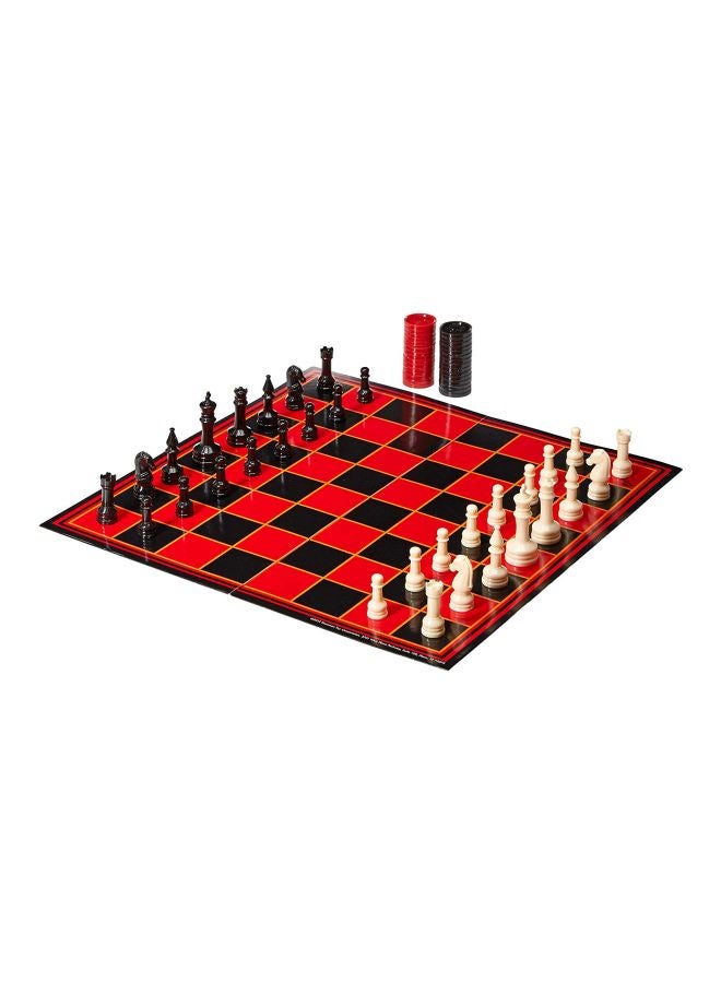 Pressman 3-In-1 Chess, Checkers And Backgammon Board Game Set  - Image 2
