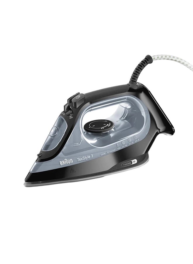 BRAUN Steam Iron 2400 Watt SI3055 Black/Clear - Image 1