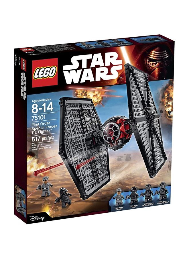 LEGO - 75101 Star Wars First Order Special Forces Tie Fighter Building Toy 75101 8+ Years - Image 1