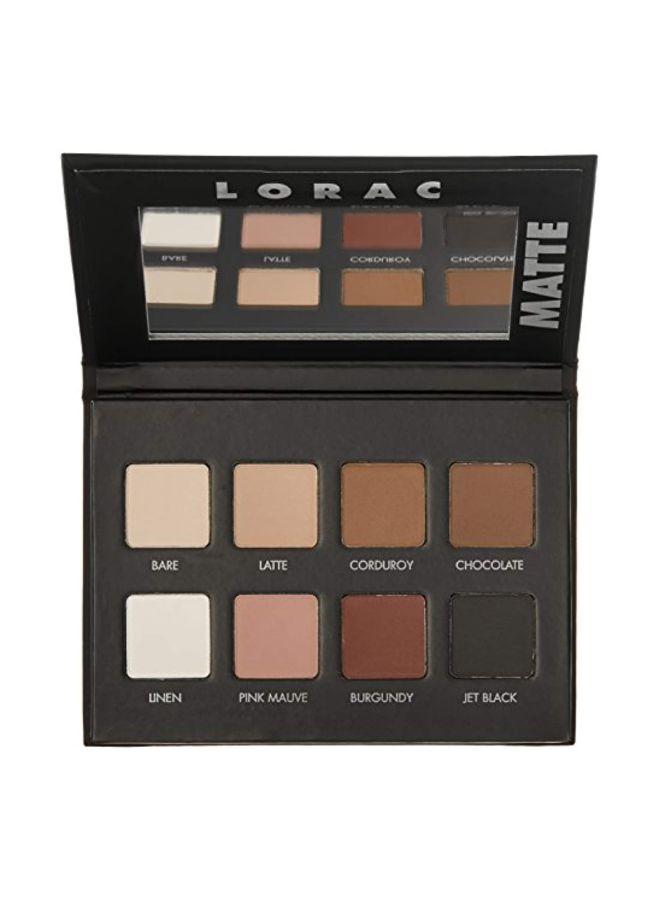 Lorac Pro Matte Eye Shadow Palette Bare/Latte/Jet Black - Image 4