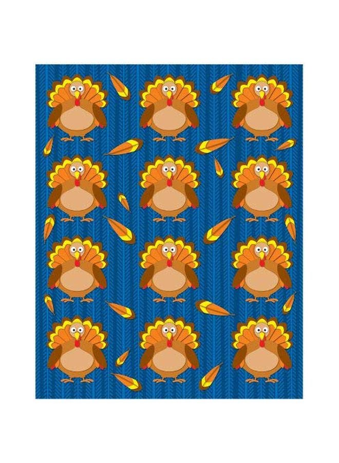 Carson-Dellosa 72-Piece Turkeys Shape Sticker Set - Image 1