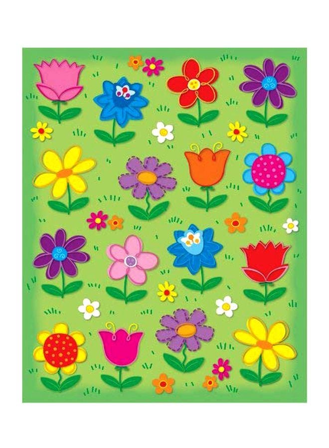 Carson-Dellosa Pack Of 6 Flowers Shape Stickers Set 168038