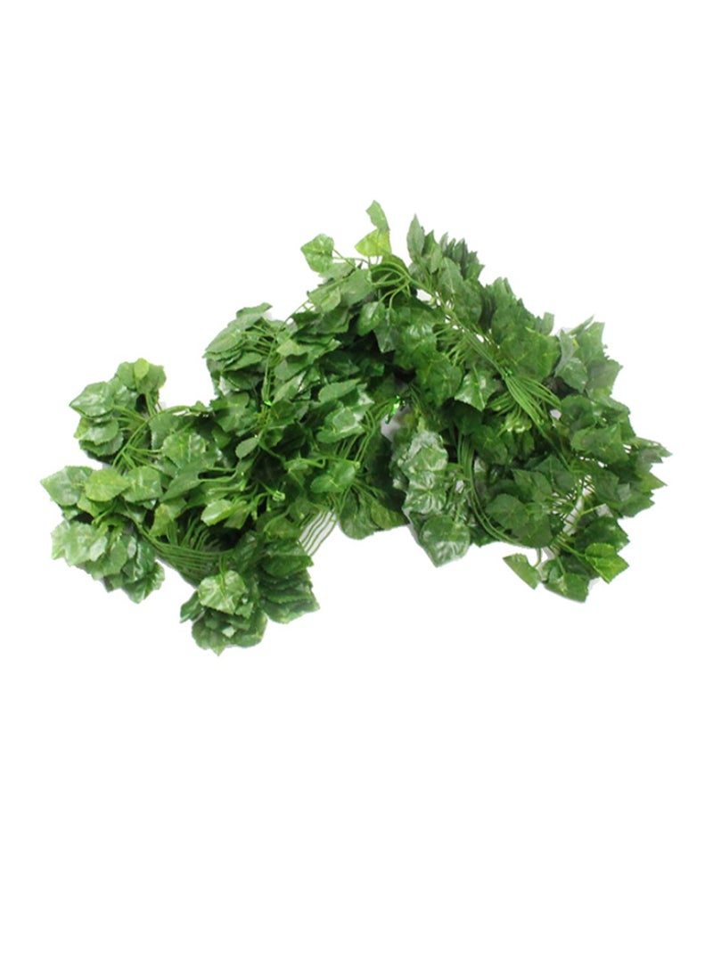 شاربدو مجموعة أوراق نبات راتان اصطناعية مكونة من 12 قطعة أخضر - Image 2