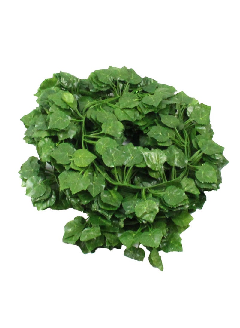 شاربدو مجموعة أوراق نبات راتان اصطناعية مكونة من 12 قطعة أخضر - Image 1