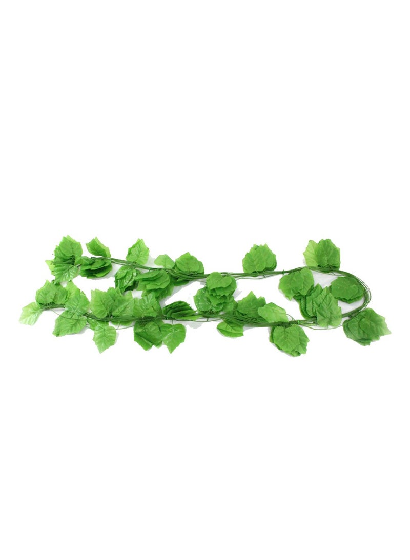 شاربدو مجموعة أوراق نبات راتان اصطناعية مكونة من 12 قطعة أخضر - Image 2