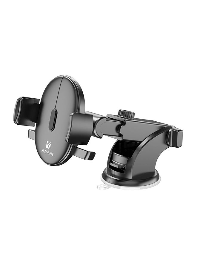 FLOVEME Dashboard/Windshield Car Mount Phone Holder Black - Image 1