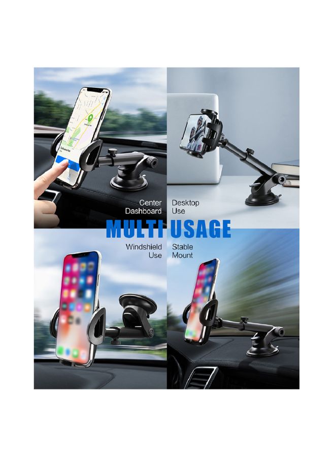 FLOVEME Dashboard/Windshield Car Mount Phone Holder Black/Grey - Image 3