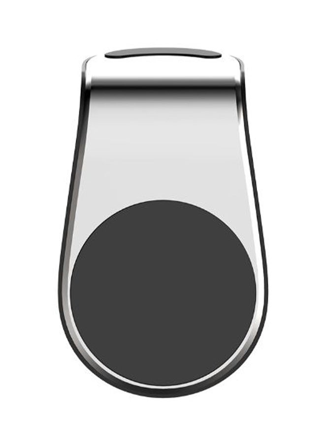 Car Air Vent Magnetic Phone Holder Silver/Black - Image 2