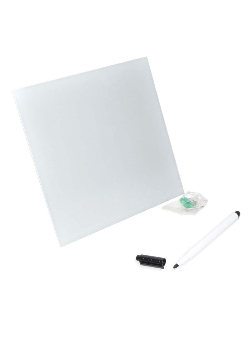FIS Magnetic Glass Board White