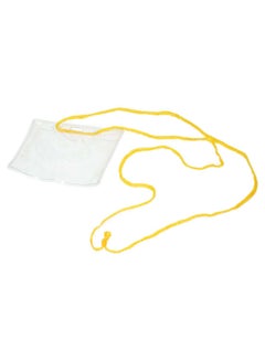 50-Piece Name Badge Set With String Yellow/Clear