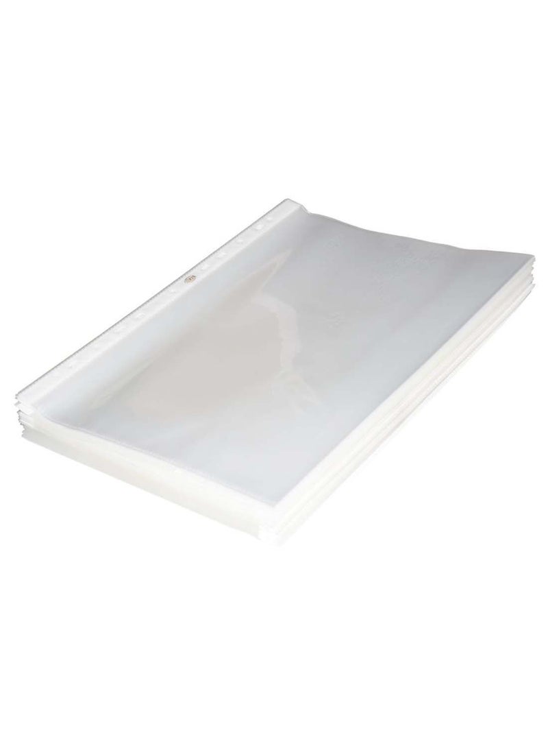 FIS - 100-Piece Set A4 ReInforcement Pocket White/Clear - Image 1