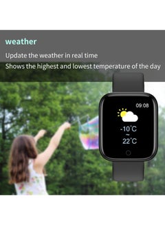 FESTNIGHT Heart Rate Monitoring Fitness Watch Black  - Image 2