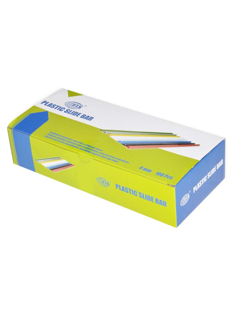 إف اي أس  طقم شرائط منزلقة لتثبيت الملفات من 100 قطعة أسود - Image 3