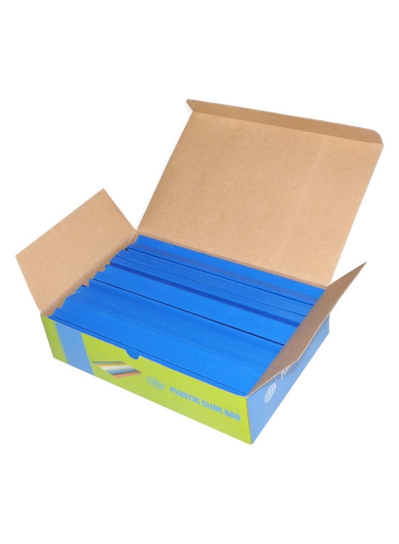 إف اي أس  طقم شرائط منزلقة لتثبيت الملفات من 100 قطعة أزرق - Image 2