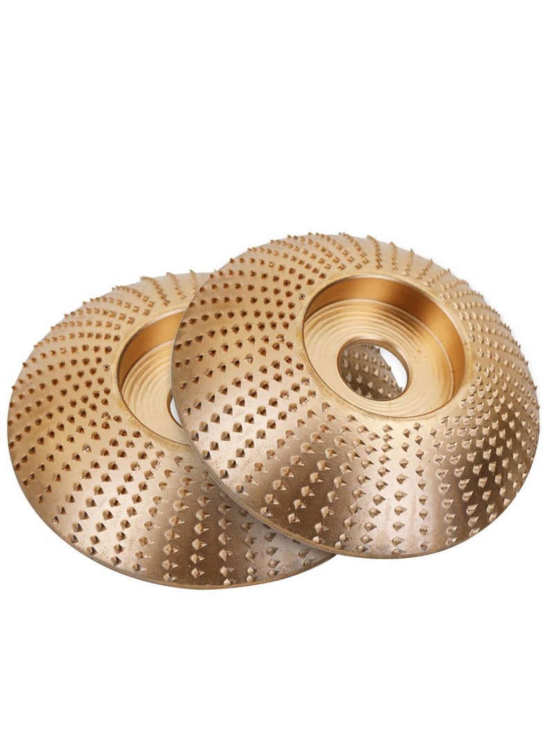 2-Piece Abrasive Grinding Rotary Disc Set Gold