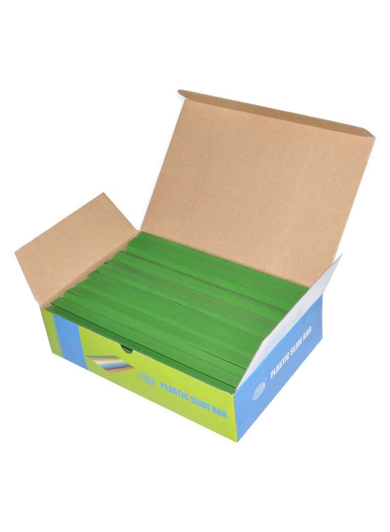 إف اي أس  طقم شرائط منزلقة لتثبيت الملفات من 100 قطعة أخضر - Image 2