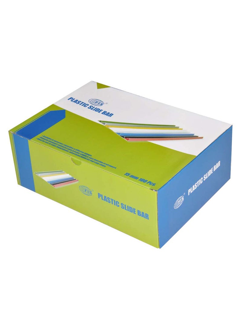 إف اي أس  طقم شرائط منزلقة لتثبيت الملفات من 100 قطعة أخضر - Image 3