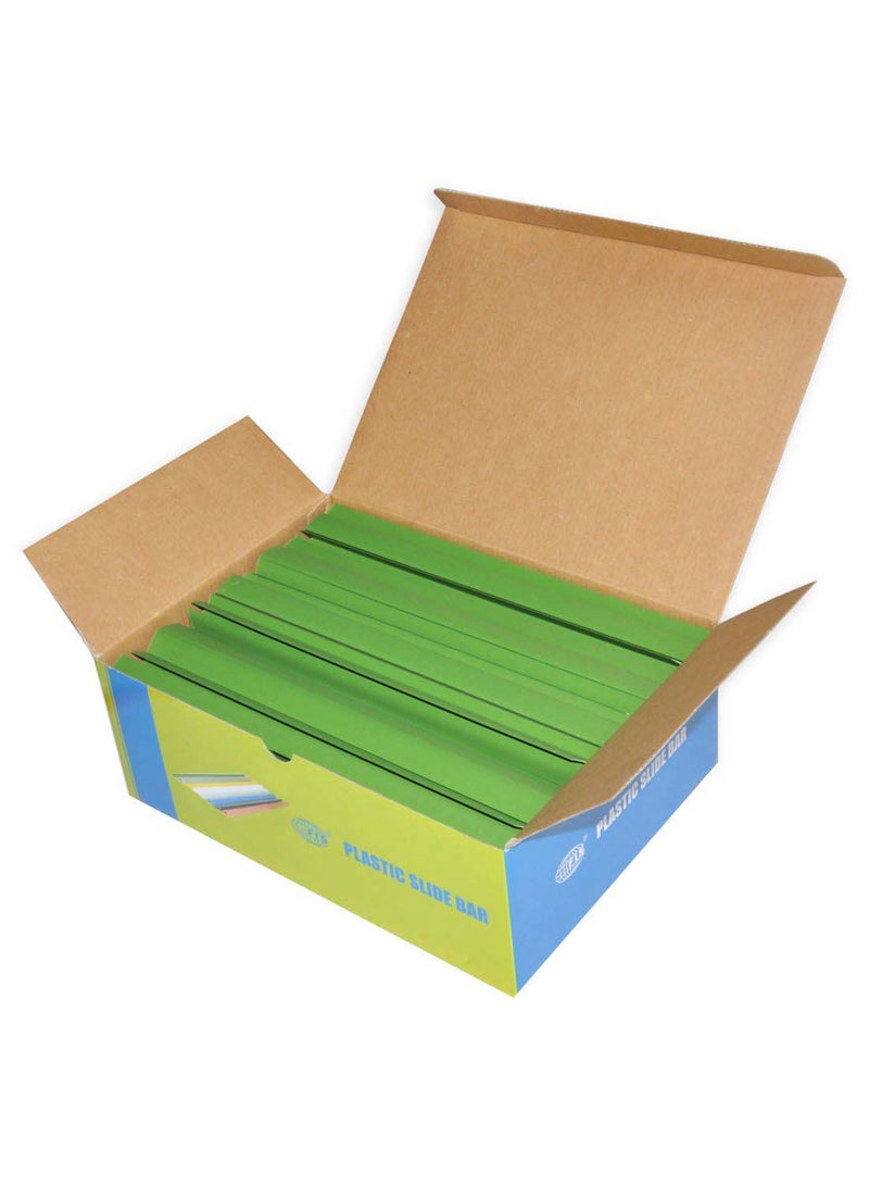 إف اي أس  طقم شرائط منزلقة لتثبيت الملفات من 100 قطعة أخضر - Image 2