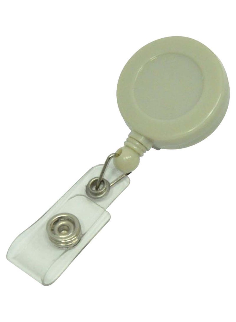 FIS 25-Piece Name Badge Reel set White/Clear - Image 1