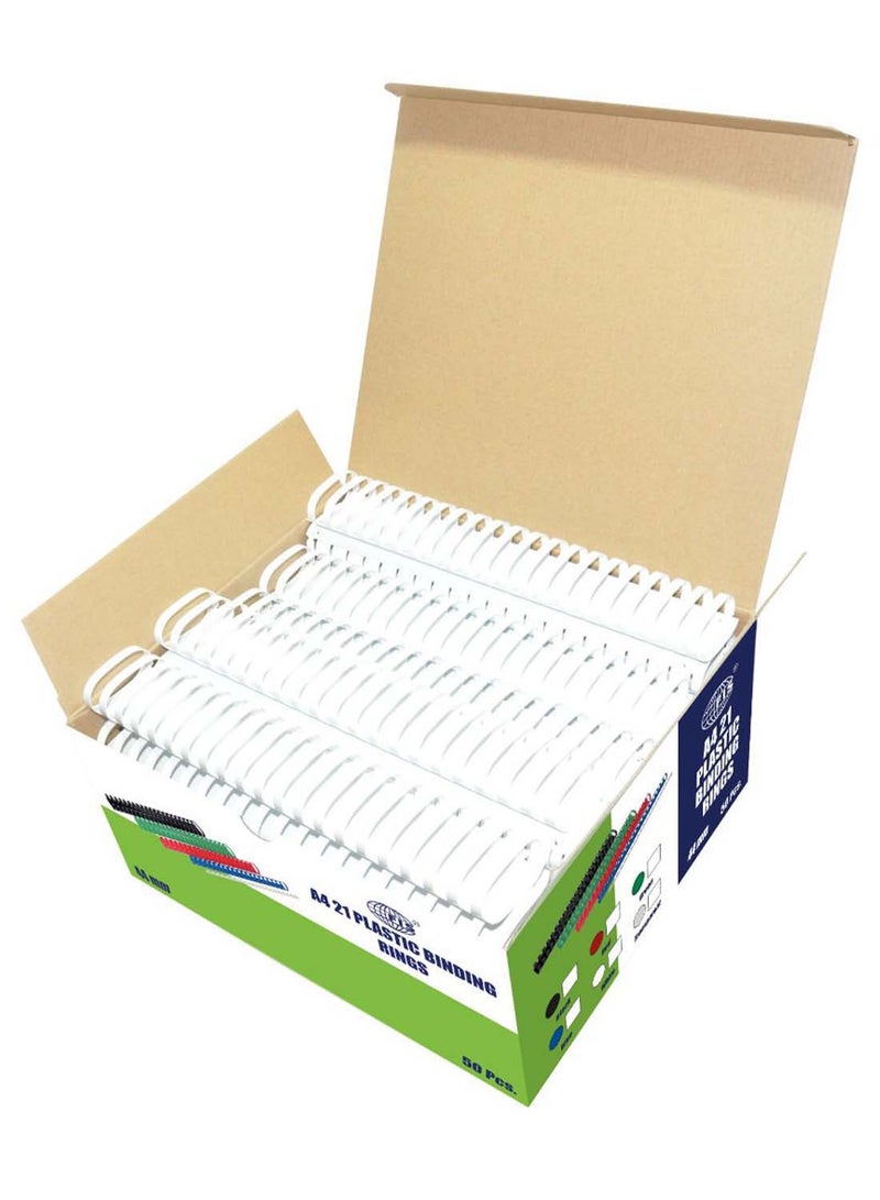 50-Piece Binding Rings Set White - v1576692121/N32557533A_2