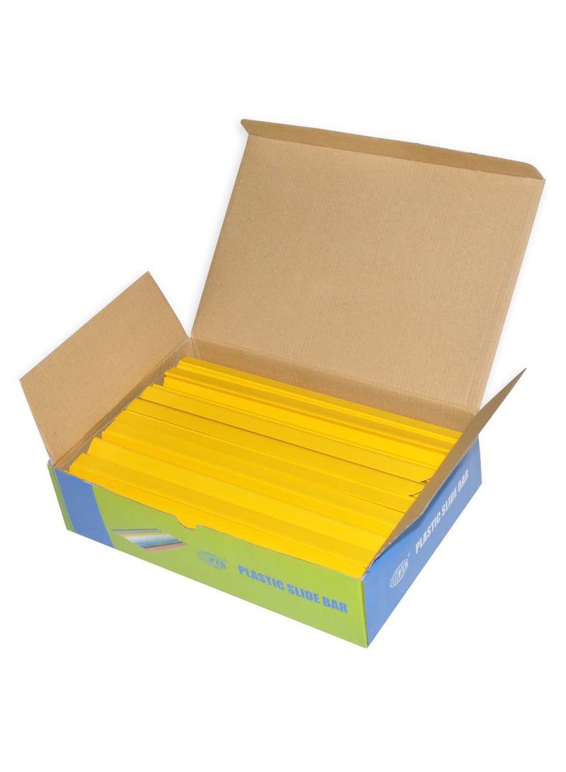 FIS 100-Piece File Sliding Bar Set Yellow - Image 2