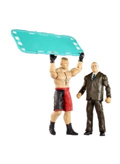 Pack Of 2 Brock Lesnar And Paul Heyman With Stretcher Action Figure 12-Inch