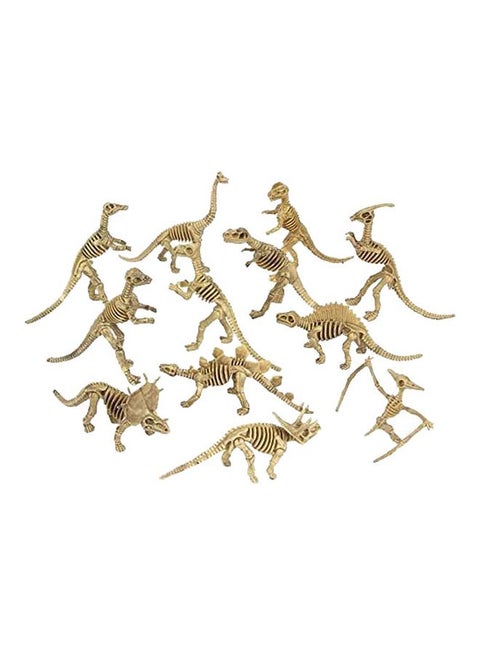 12-Piece Dinosaur Fossil Skeleton Set
