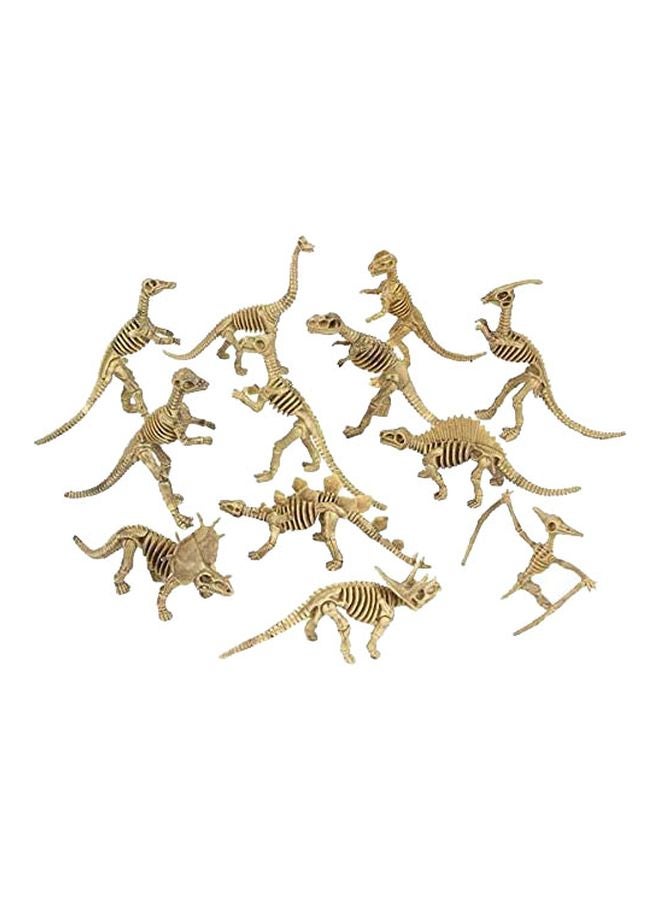 12-Piece Dinosaur Fossil Skeleton Set