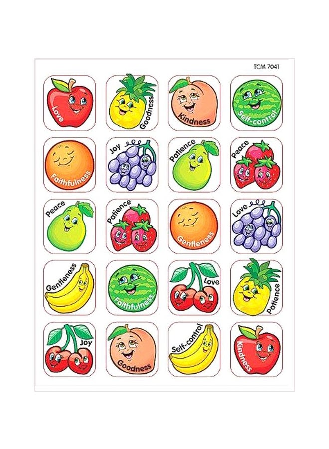 Teacher Created Resources 120-Piece Fruit Sticker Set - Image 1