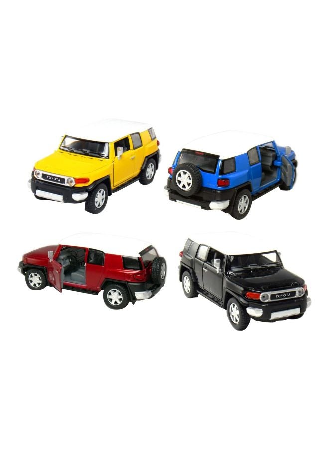 Kinsmart 4-Piece Toyota Cruiser Car Multicolour  - Image 1