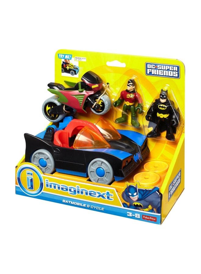 Fisher-Price - Imaginext Batmobile And Cycle Set CGL38 - Image 1