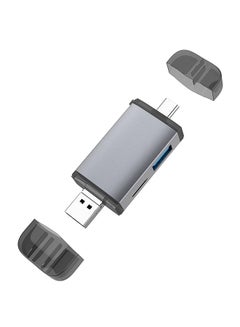6-In-1 Type-C  Card Reader Grey
