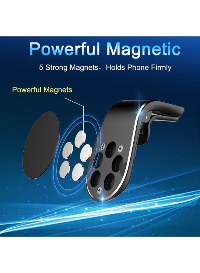 Car Air Vent Magnetic Phone Holder Black - Image 5