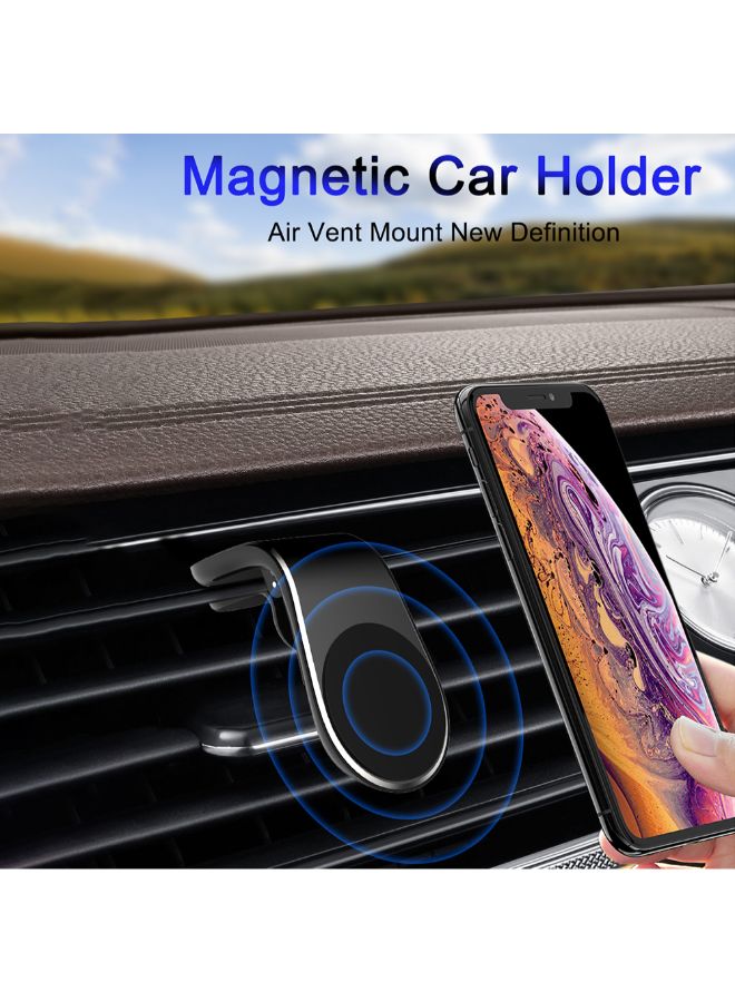 Car Air Vent Magnetic Phone Holder Black - Image 3