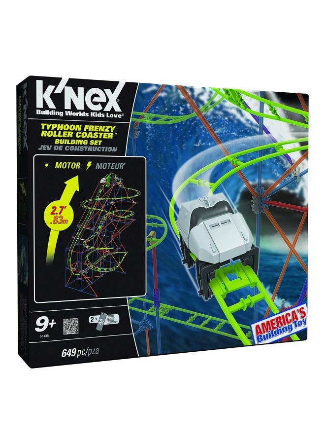 K'NEX 51438 Typhoon Frenzy Roller Coaster Building 51438 9+ Years - Image 3