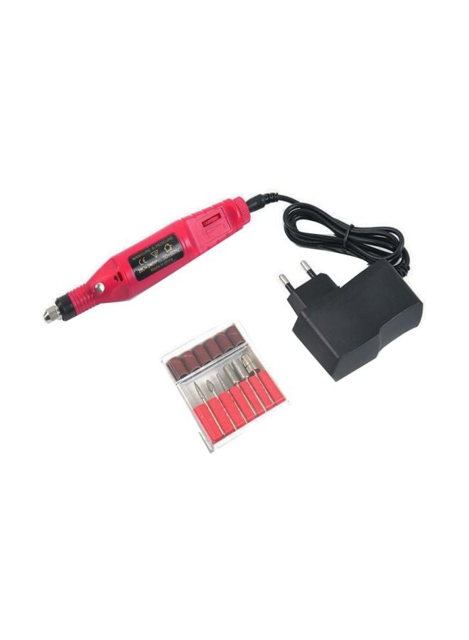 Generic Mini Electric Nail Drilling Tool Red 