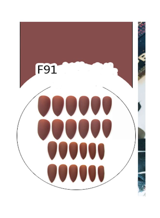 Pack Of 24 Artificial Nails F91 - Image 2
